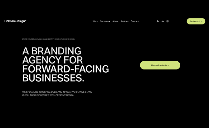 Holman Design Branding Agency