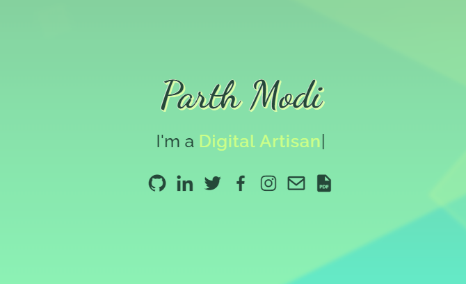 Parth Modi Portfolio