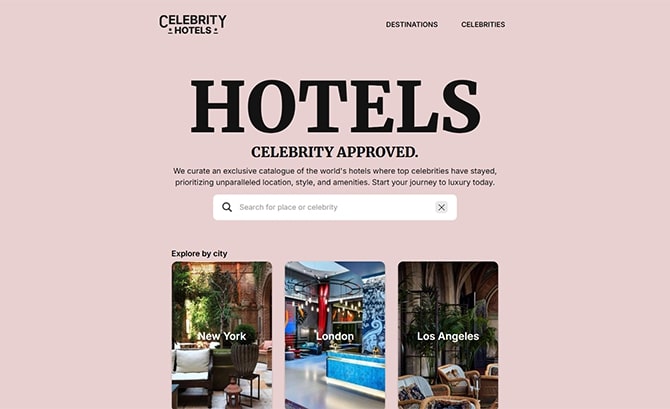 Celebrity Hotels