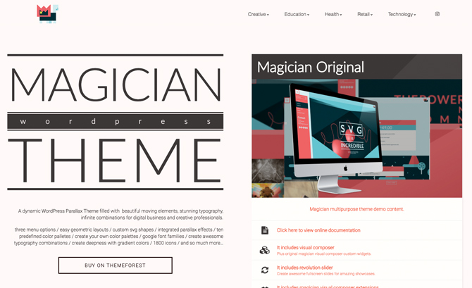 Magician WordPress Theme