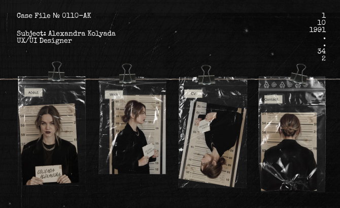 Alexandra Kolyada: Portfolio website