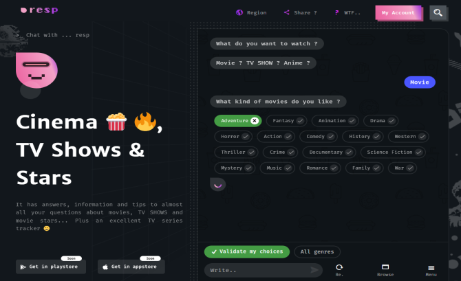 Resp cinema chatbot