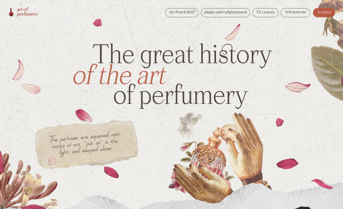 The great history of perfumery