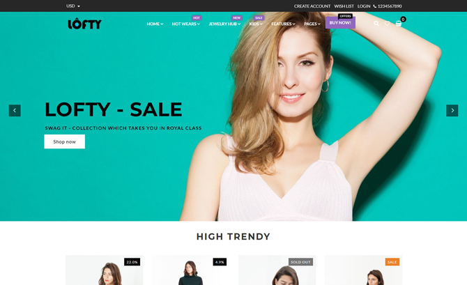 Lofty Minimal Shopify