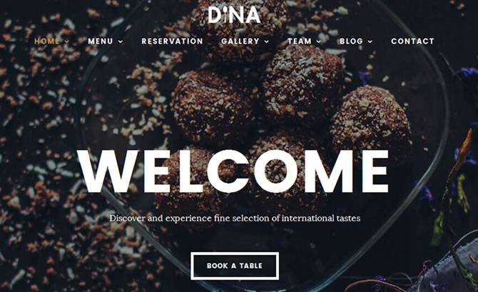 Dina Food Restaurant Theme